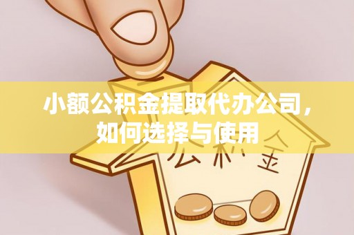 黎城小额公积金提取代办公司，如何选择与使用