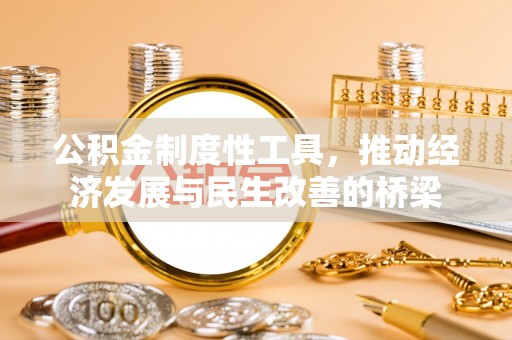 黎城公积金制度性工具，推动经济发展与民生改善的桥梁