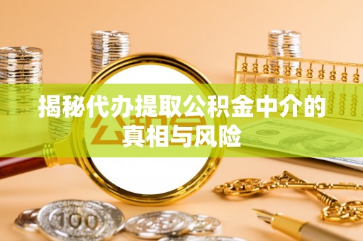 黎城揭秘代办提取公积金中介的真相与风险
