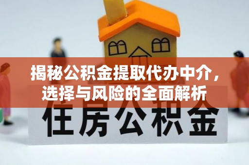 黎城揭秘公积金提取代办中介，选择与风险的全面解析
