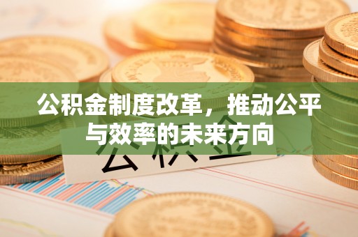 黎城公积金制度改革，推动公平与效率的未来方向