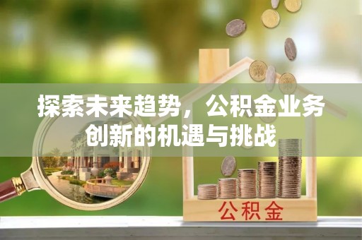 黎城探索未来趋势，公积金业务创新的机遇与挑战